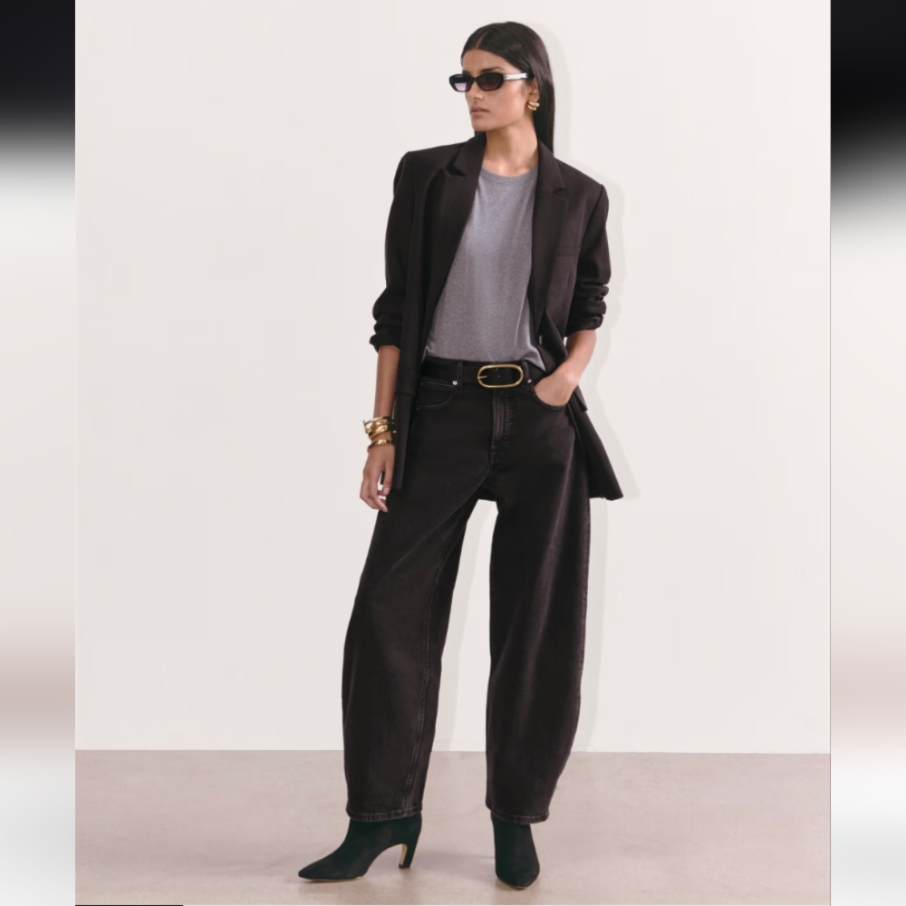 Everlane The Way High Curve Jean Black SZ 24